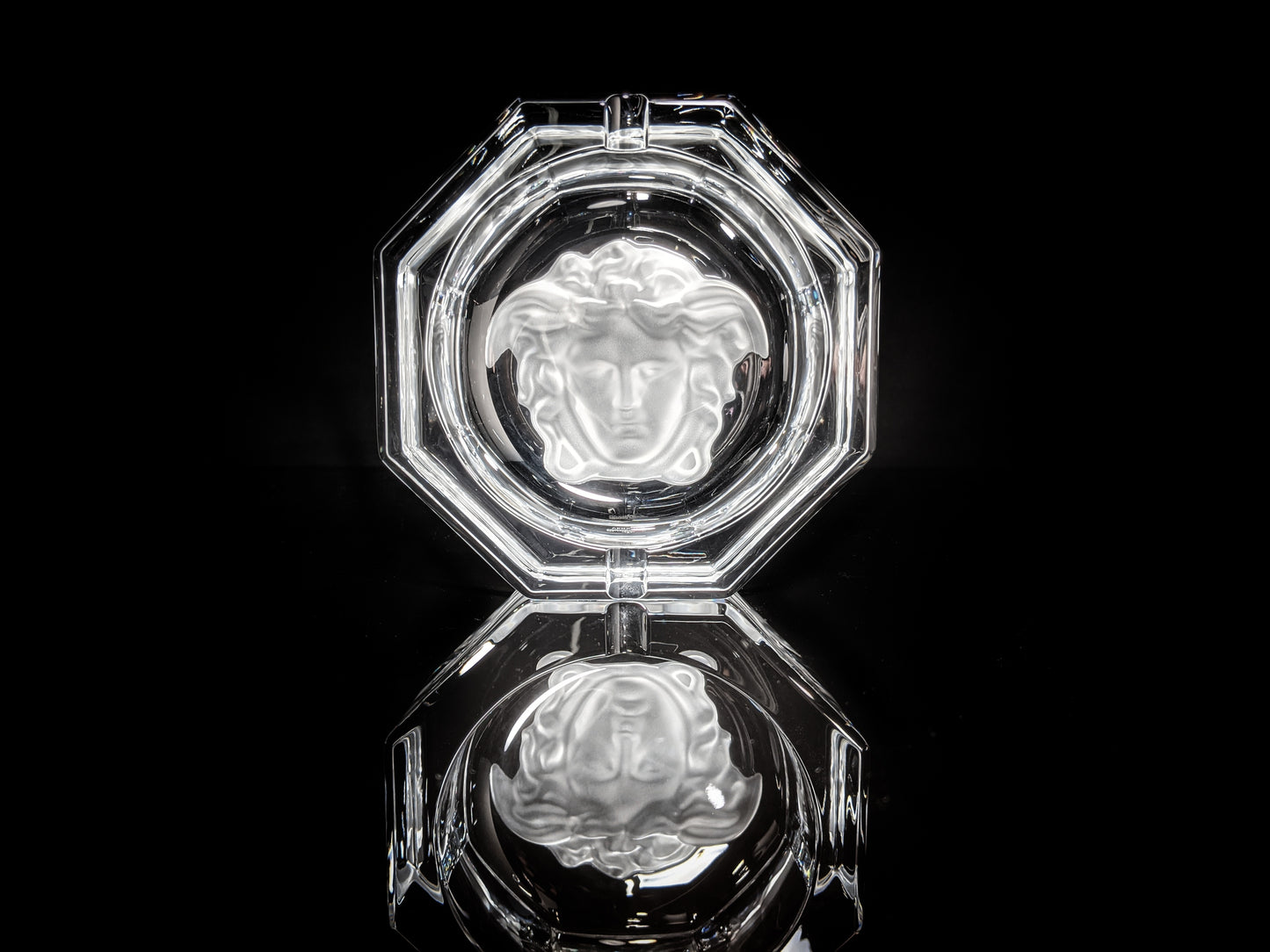 Versace Medusa Lumiere Crystal Ashtray