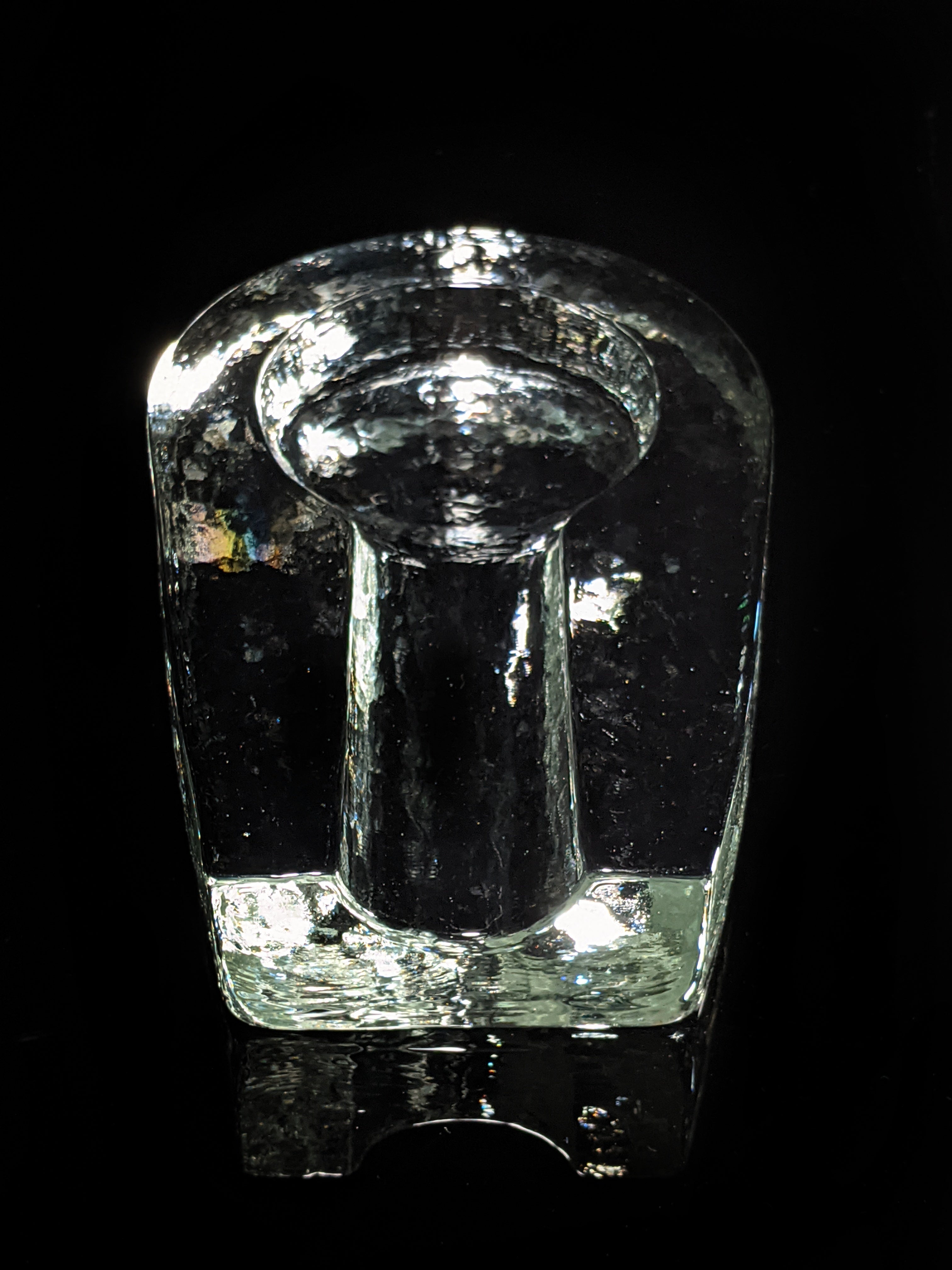 Heavy Pilgrim Glass Cigar Ashtray