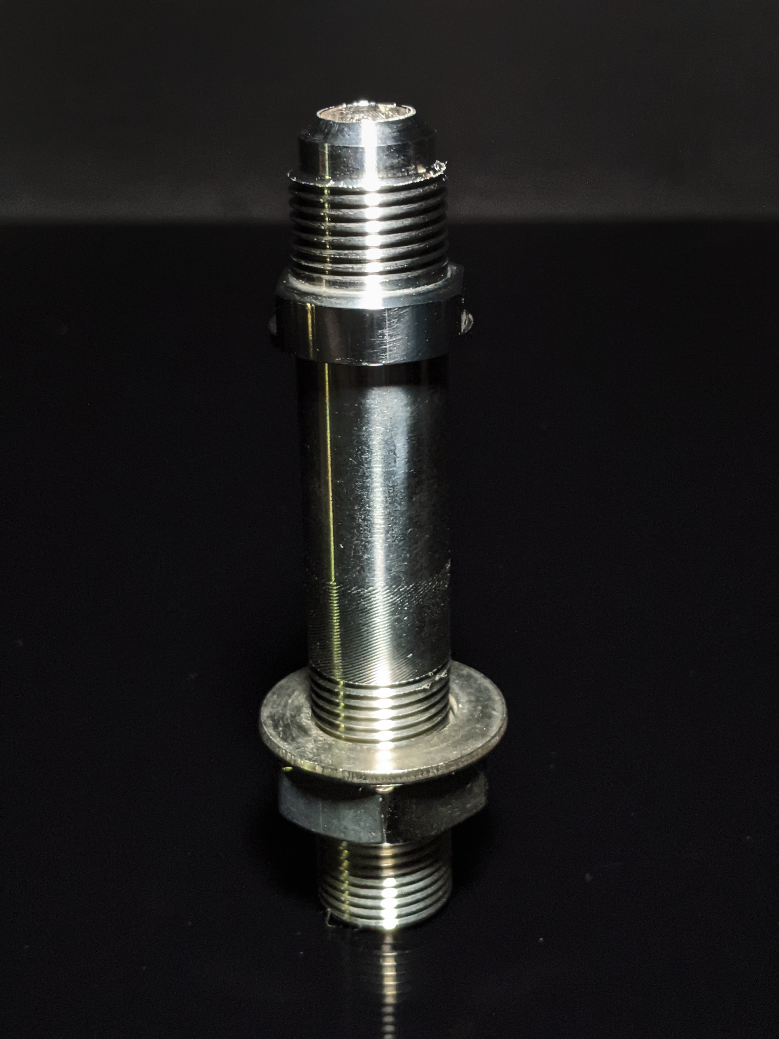 Marine Machine Thru Hull Fitting 3/8 FIP  to No 8 Flare