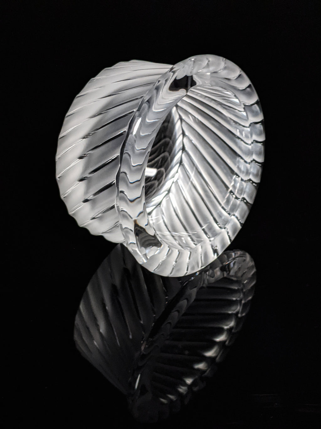 Lalique France Crystal Smyrne Ashtray