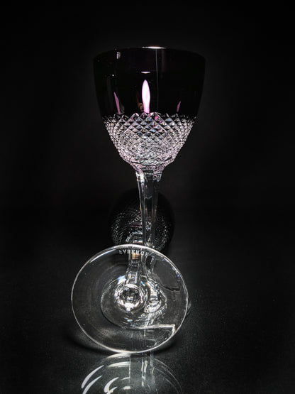 Faberge Purple Crystal Goblets