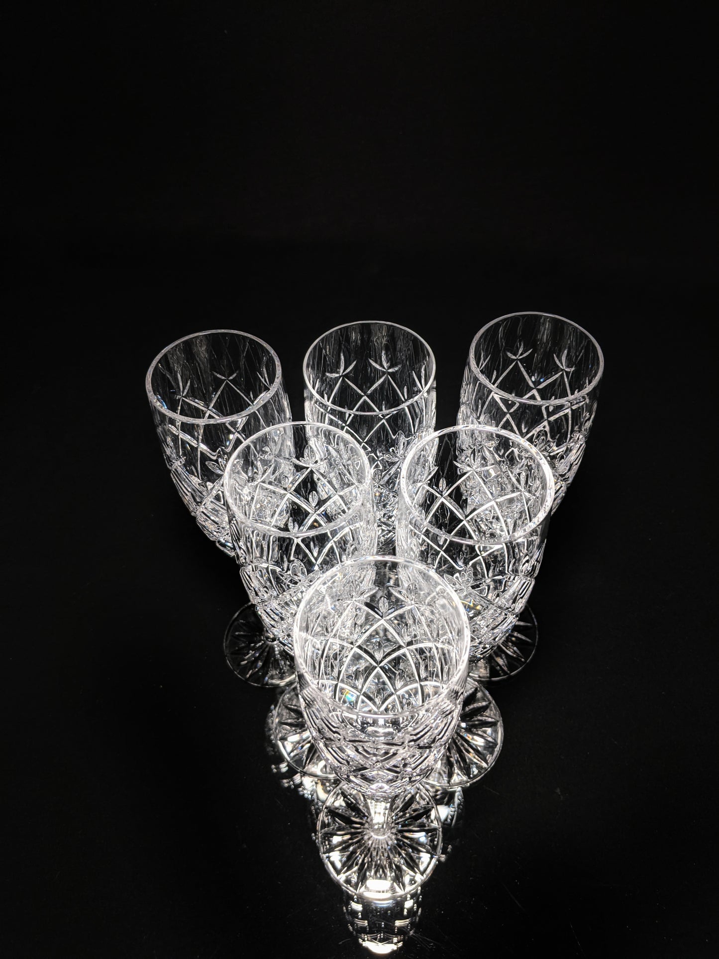 Faberge Clear Crystal Flutes