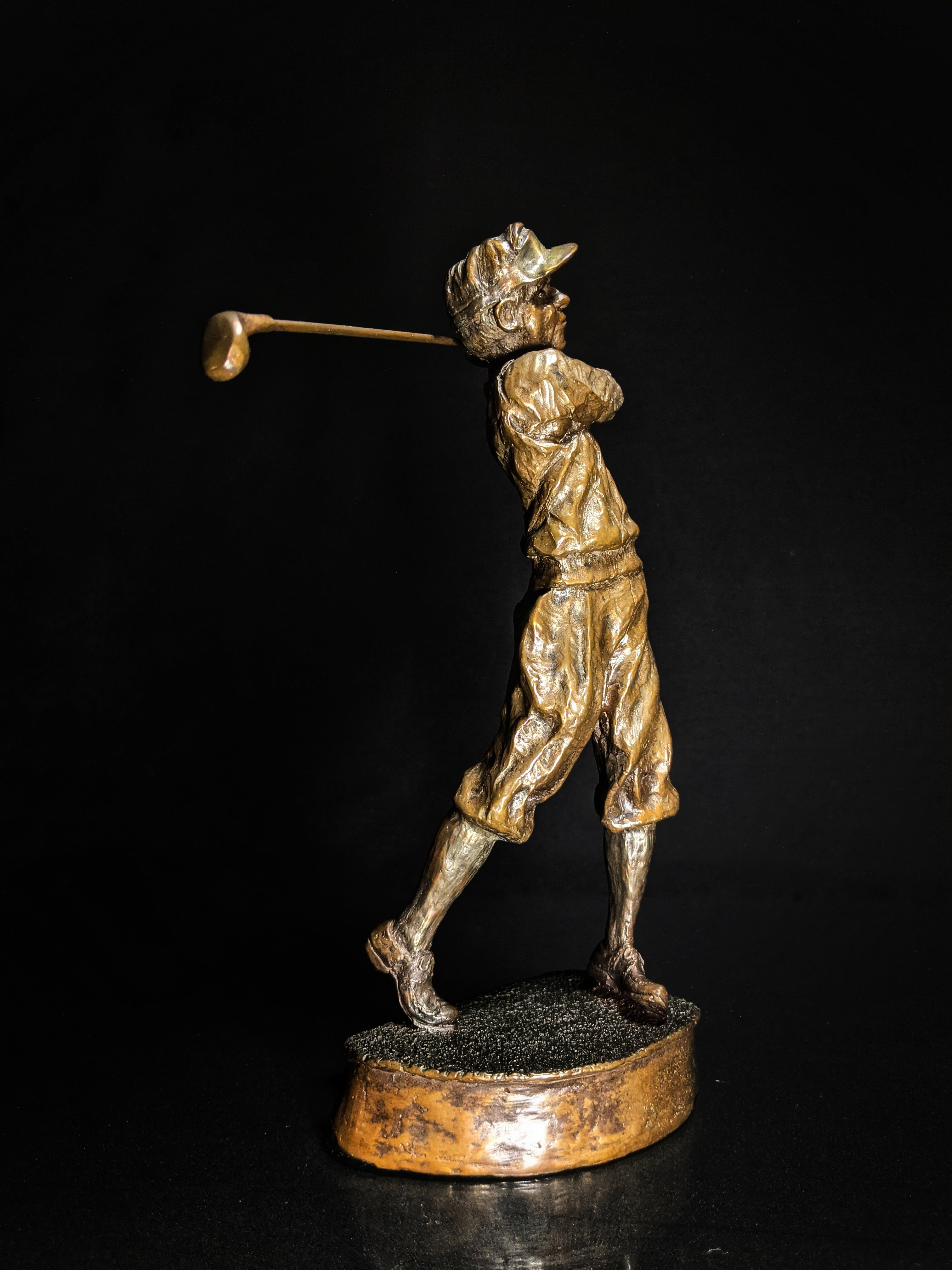 Mark Hopkins Golf Series "Fairway" Bronze Sculpture — Made in USA