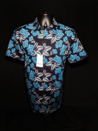 Robert Graham Short Sleeve Colorful Classic Fit Shirt Medium Adult