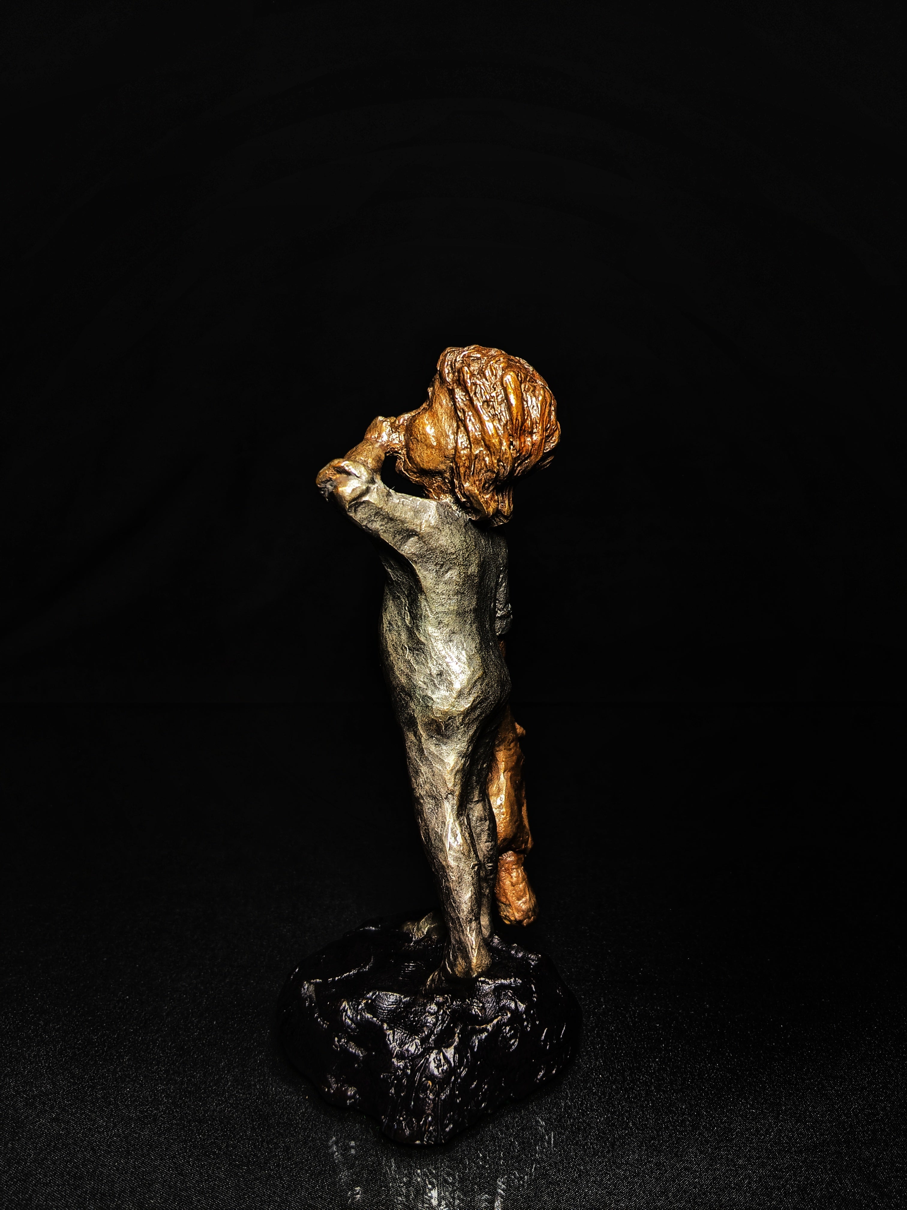 MARK HOPKINS LTD EDITION BRONZE SCULPTURE "BED TIME"