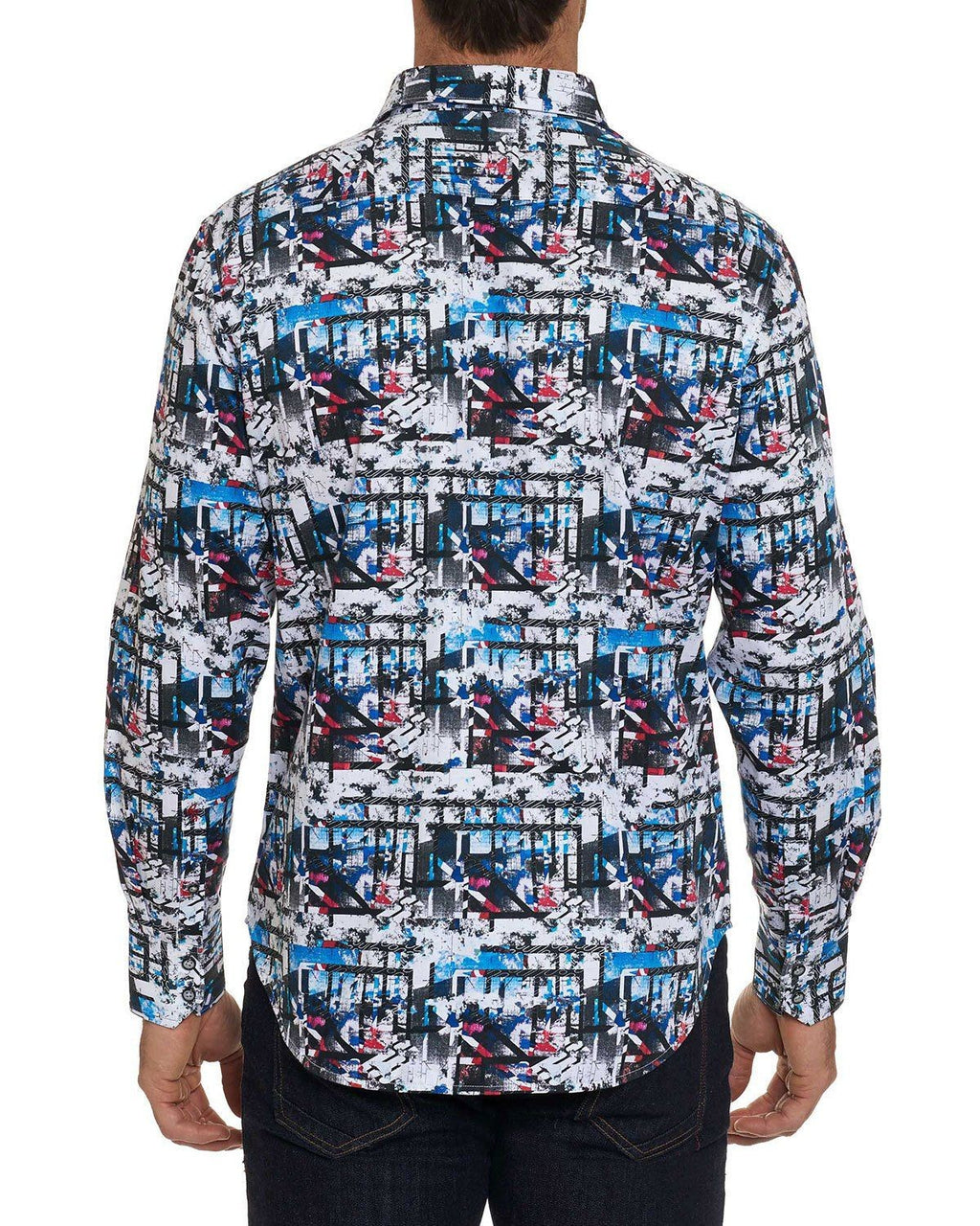 Robert Graham Larson Embroidered Medium-sized shirt