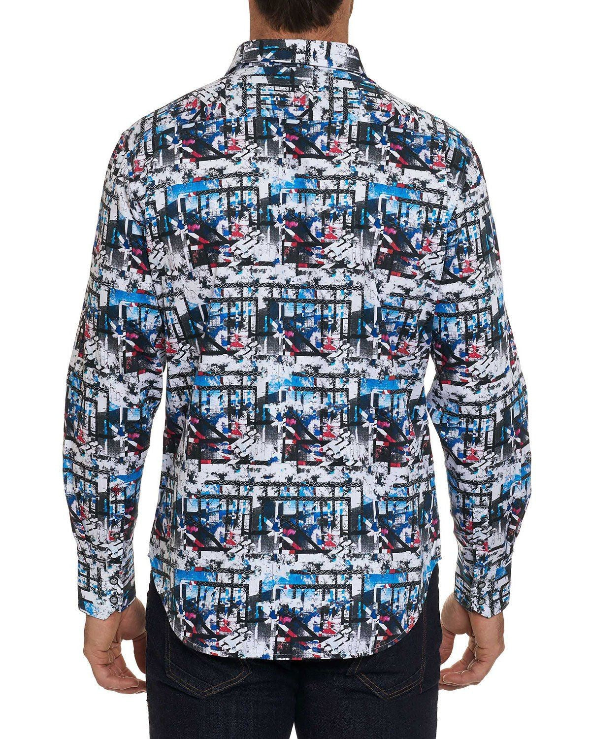 Robert Graham Larson Embroidered Medium-sized shirt