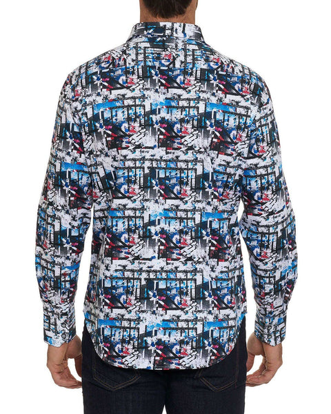 Robert Graham Larson Embroidered Medium-sized shirt