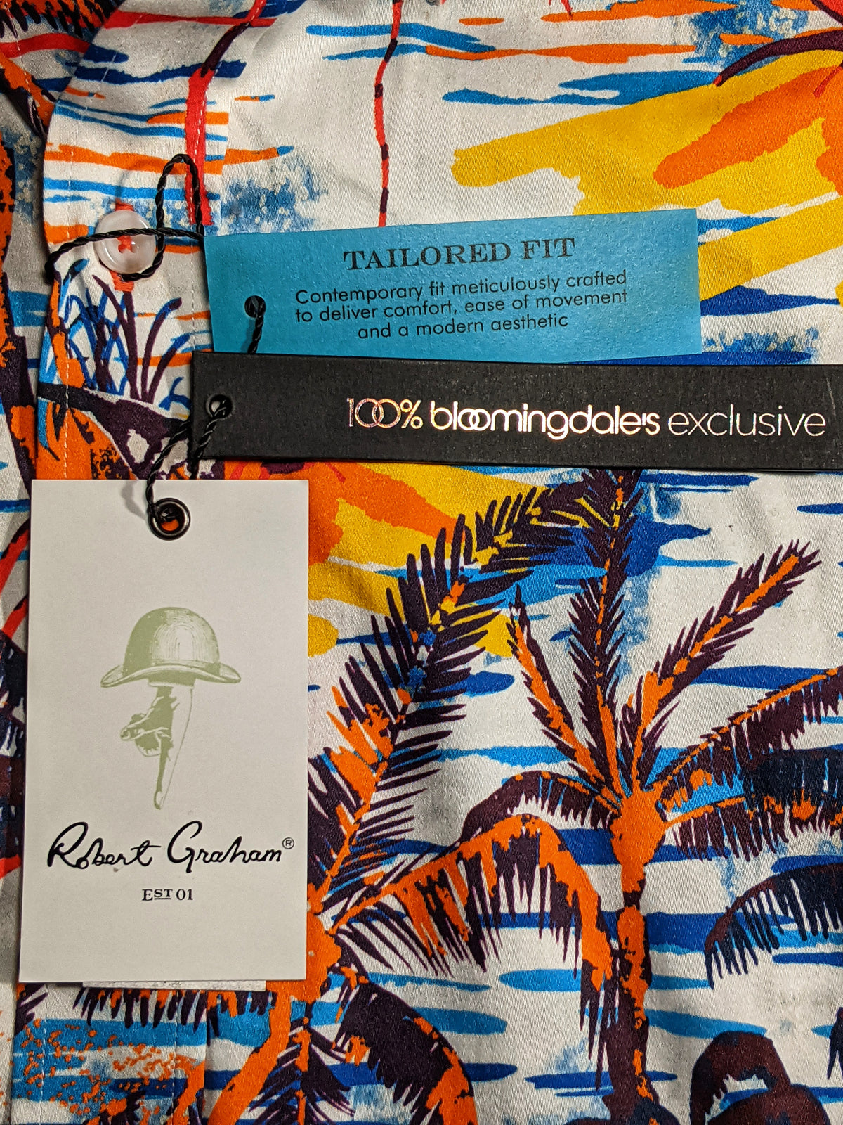Robert Graham Paradise Park Short Sleeve Shirt - XL