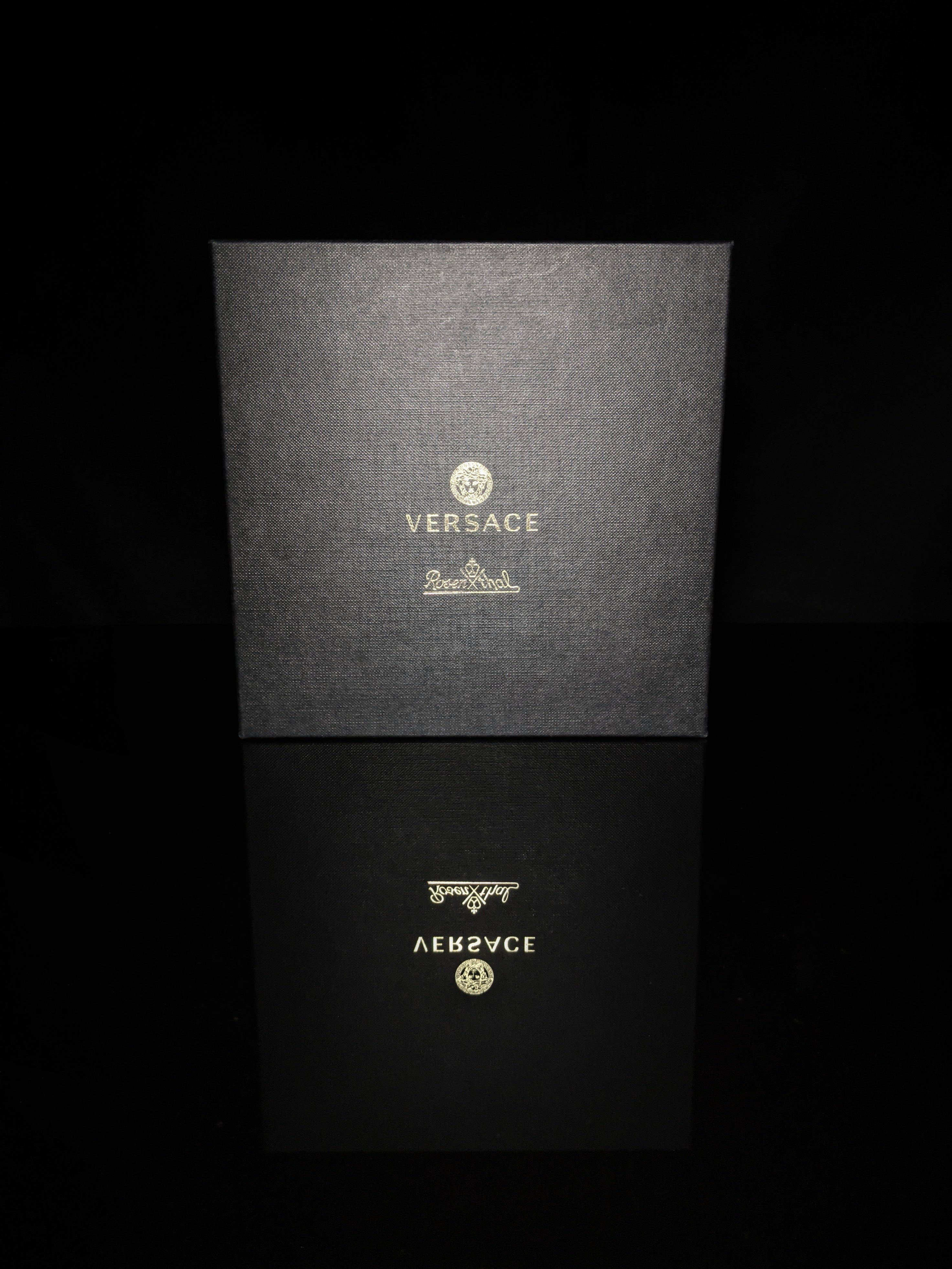 Versace Amber Crystal Ashtray NIB