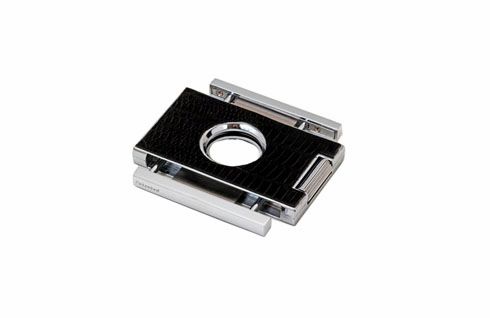 Brizard and Co. The "Elite" Cigar Cutter - Lizard Pattern Black