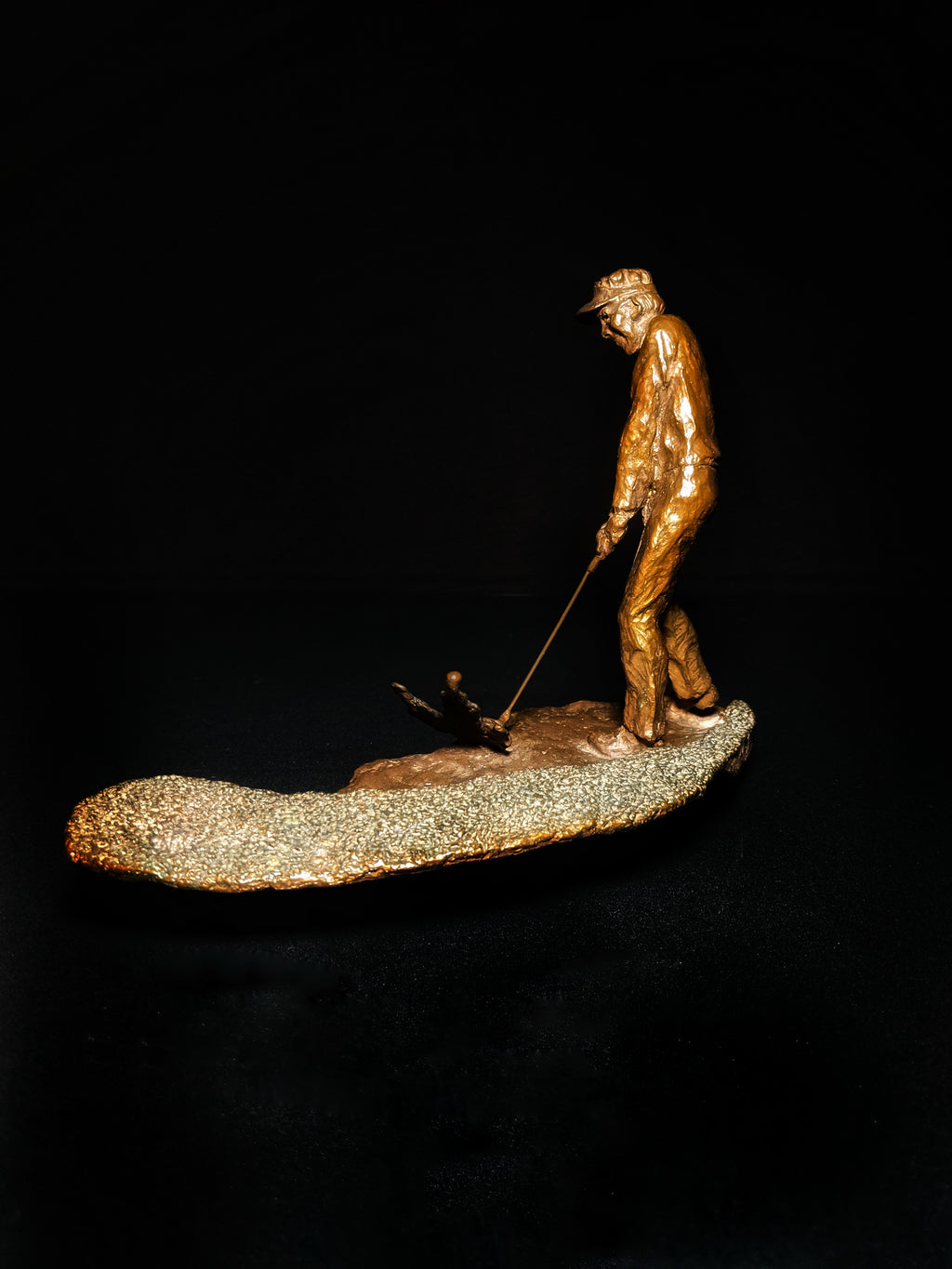Mark Hopkins Golf Series "Trapshot" Bronze Sculpture