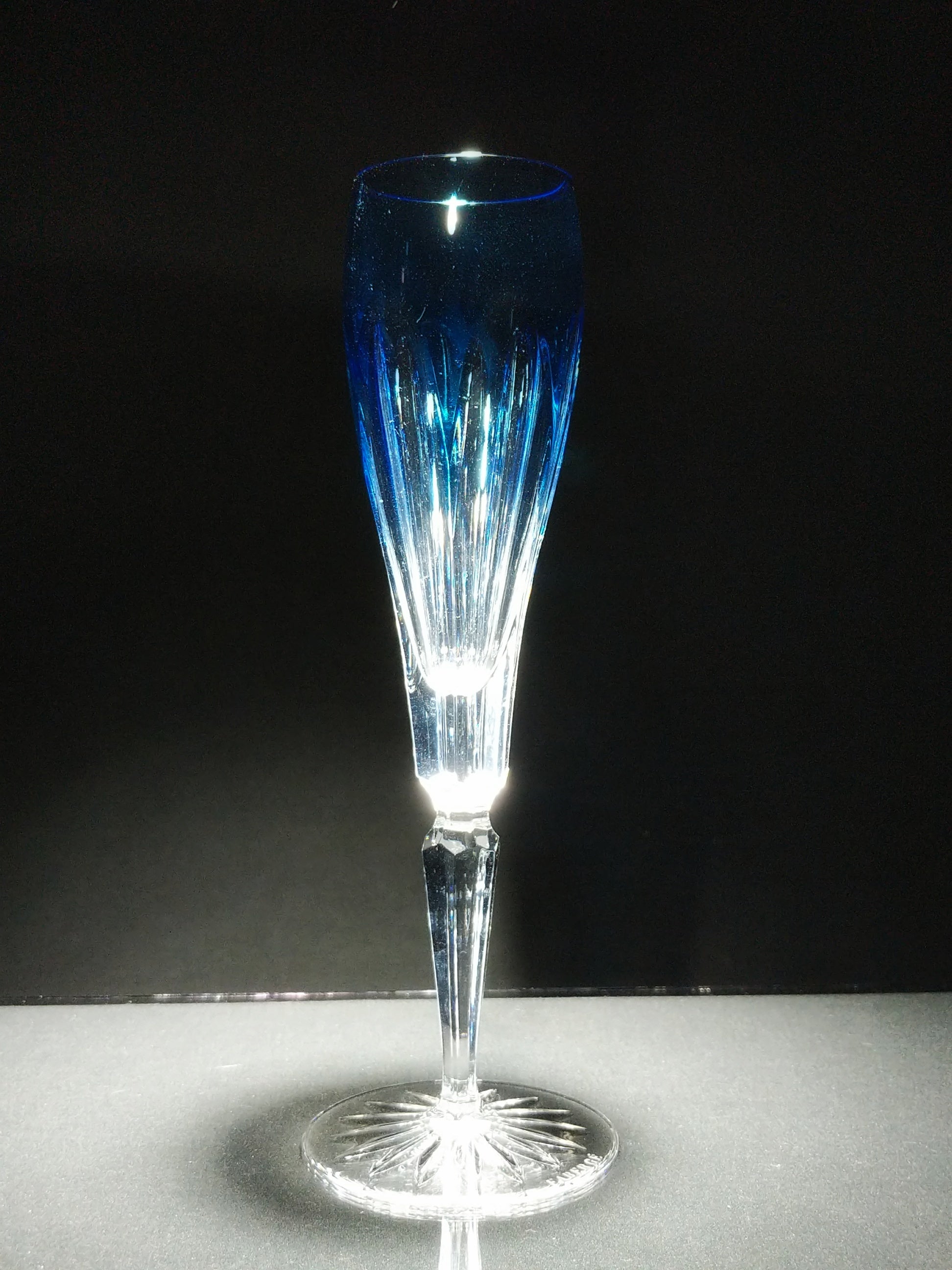 Faberge Lausanne Crystal Colored Flutes