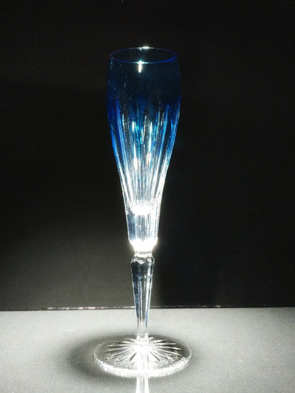 Faberge Lausanne Crystal Colored Champagne Flutes