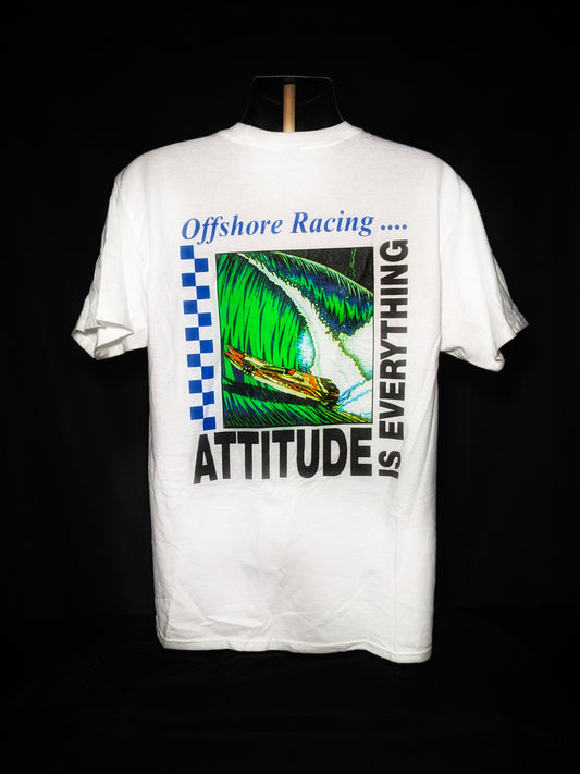 Attitude is Everything Offshore Racing Beefy-T Shirt  Large