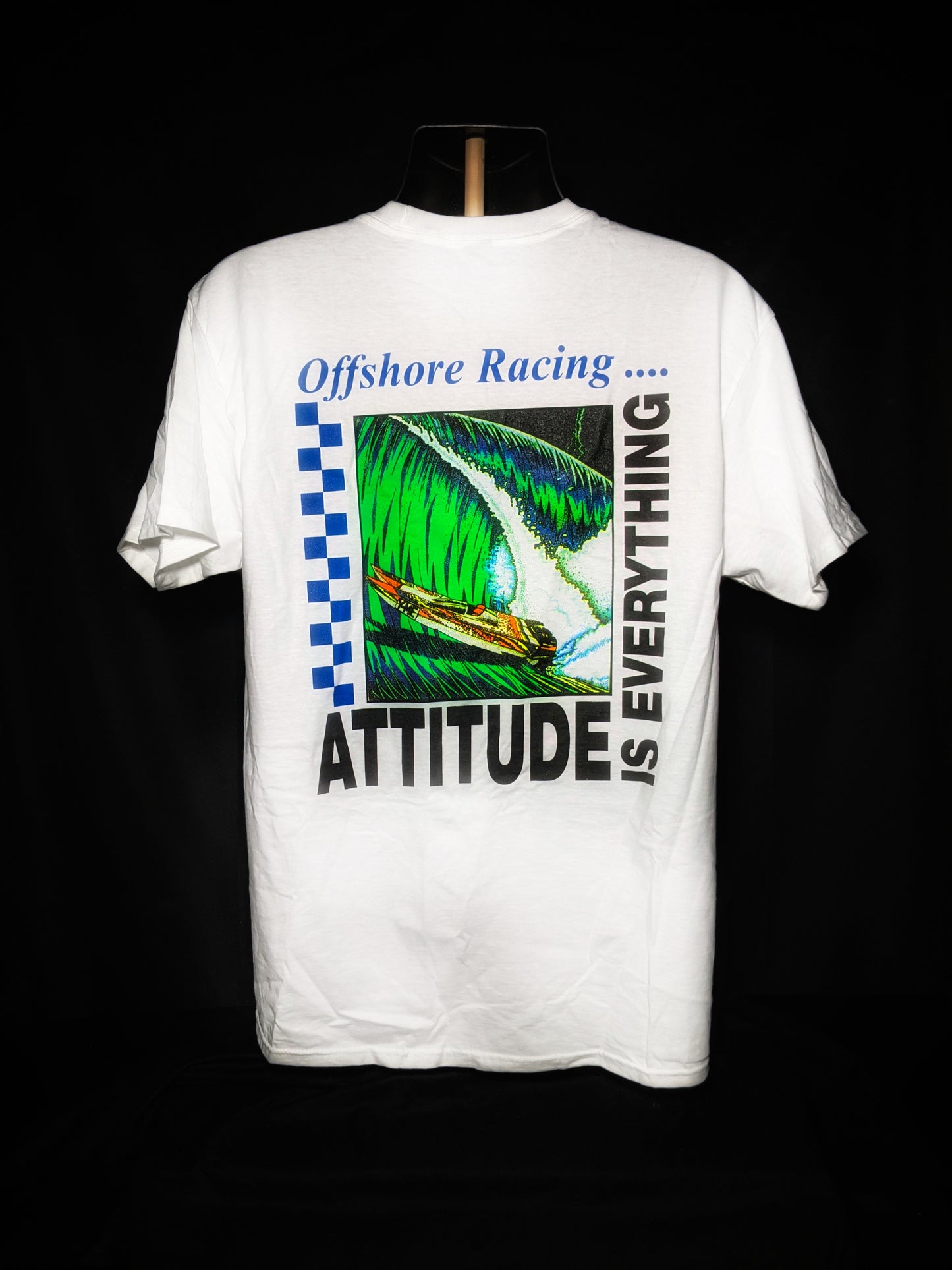 Attitude is Everything Offshore Racing Hanes Beefy-T shirt Large size