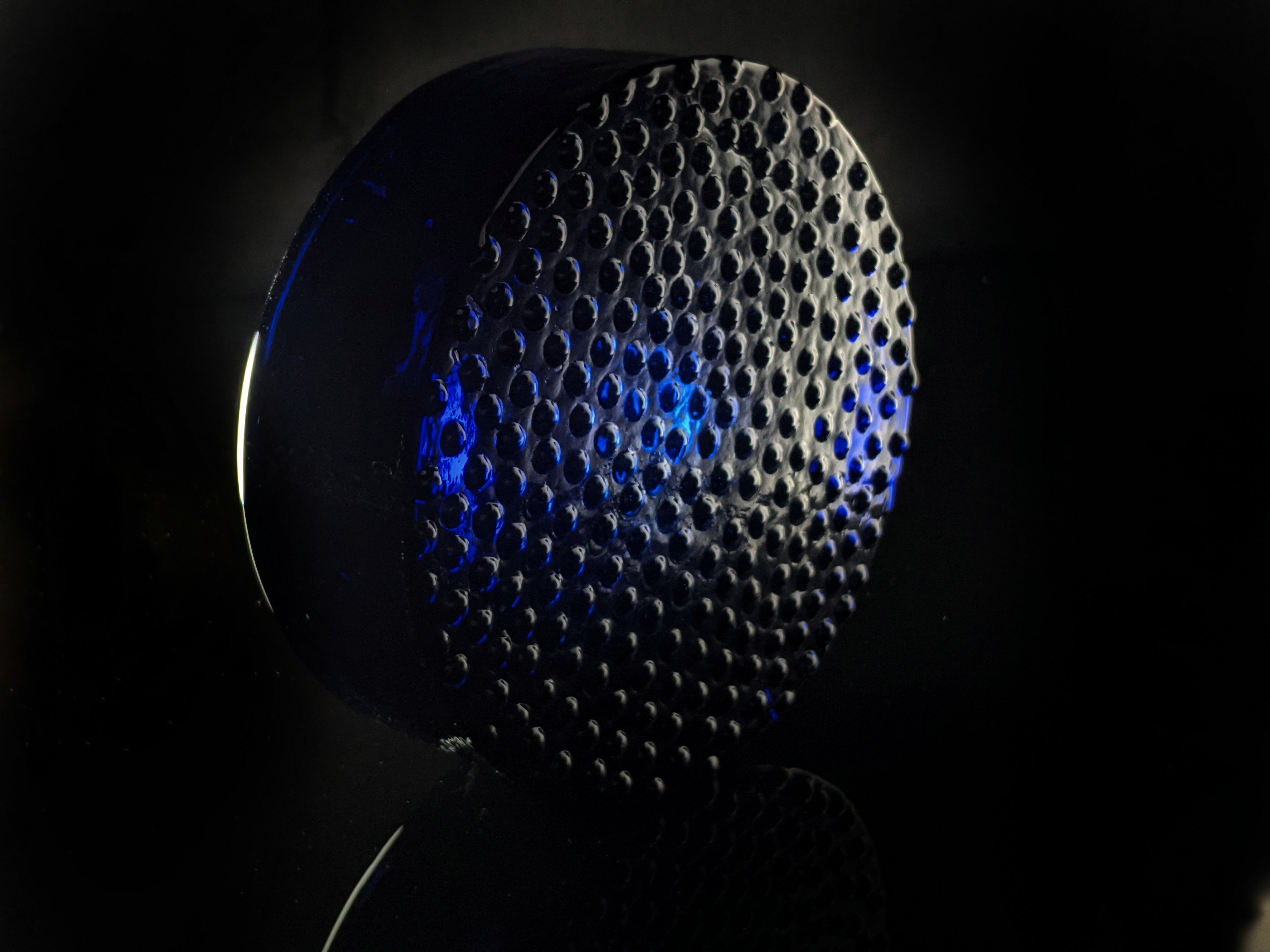 Blue Glass Ashtray