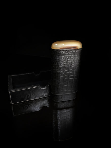 Andre Garcia leather cigar case and valet box