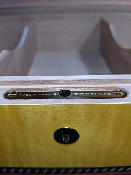Elie Bleu Alba Yellow Sycamore Humidor 110 count