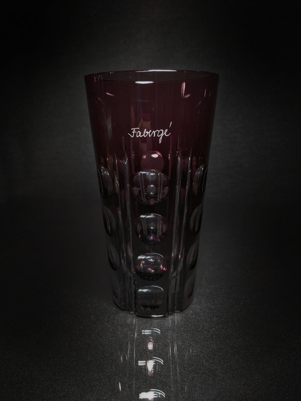 Faberge Crystal Colored Bubble Glasses