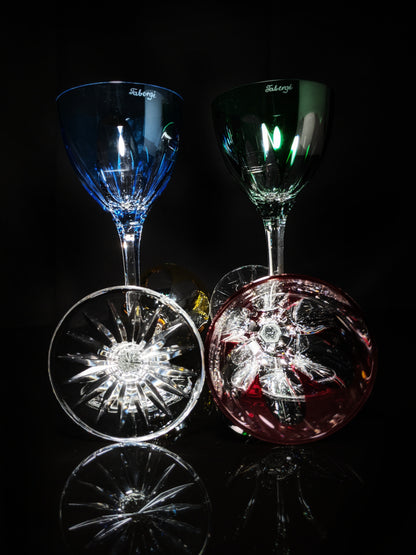 Faberge Regency Crystal Goblet Glasses