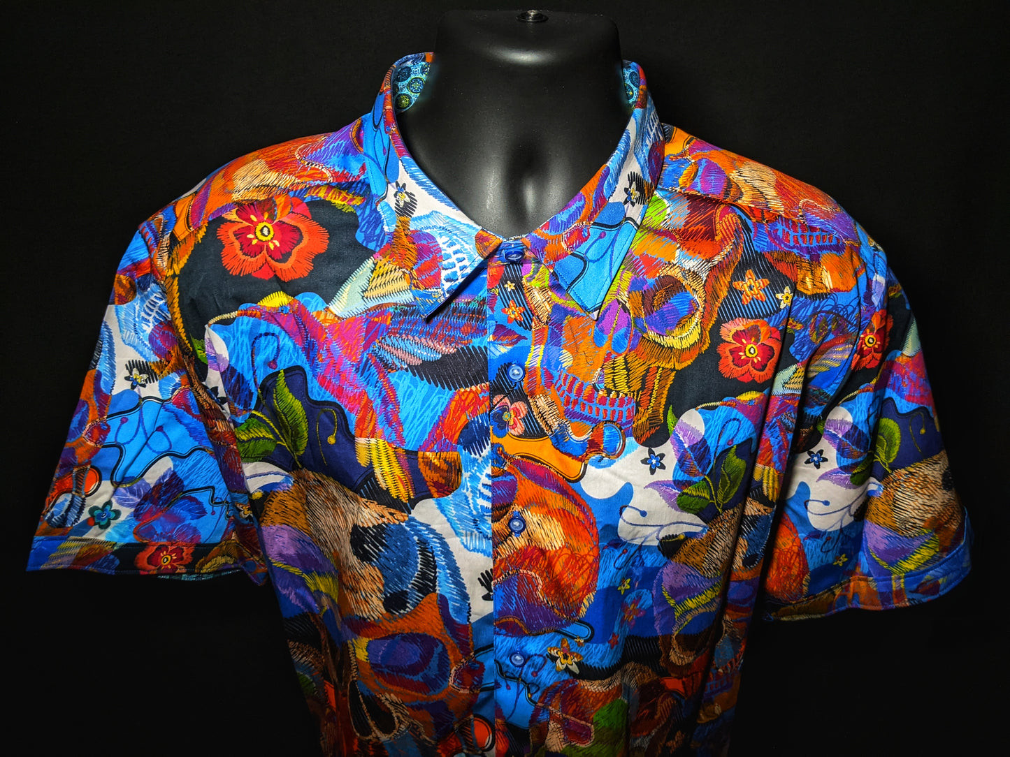 Robert Graham - Colorful Short Sleeve - Men's  3XL Button Down Classic Fit