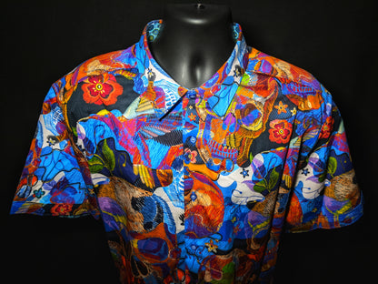 Robert Graham - Colorful Short Sleeve - Men's  3XL Button Down Classic Fit