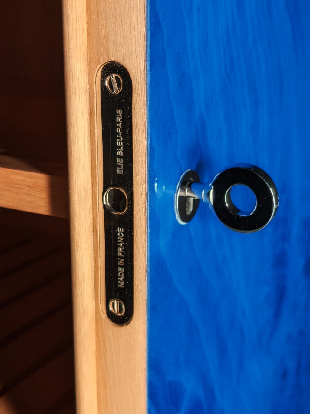 Elie Bleu Blue Madrona Cabinet Humidor 150 Count