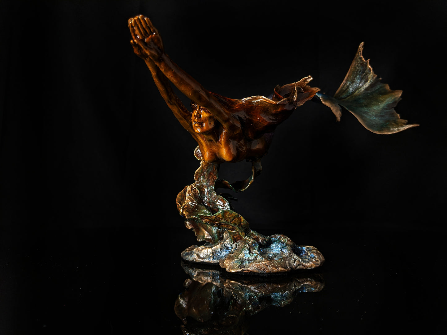Mark Hopkins Mermaid Bronze Sculpture