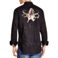 Robert Graham Octopus Photographic Embroidered Shirt — Medium
