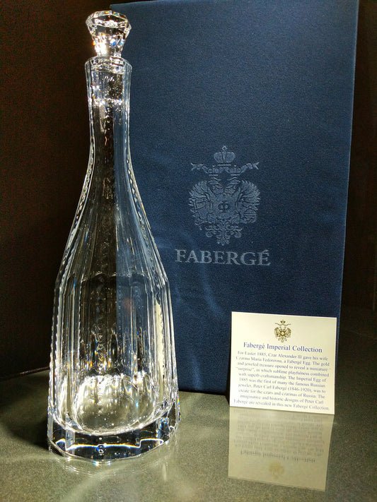 Faberge Crystal Decanter NIB