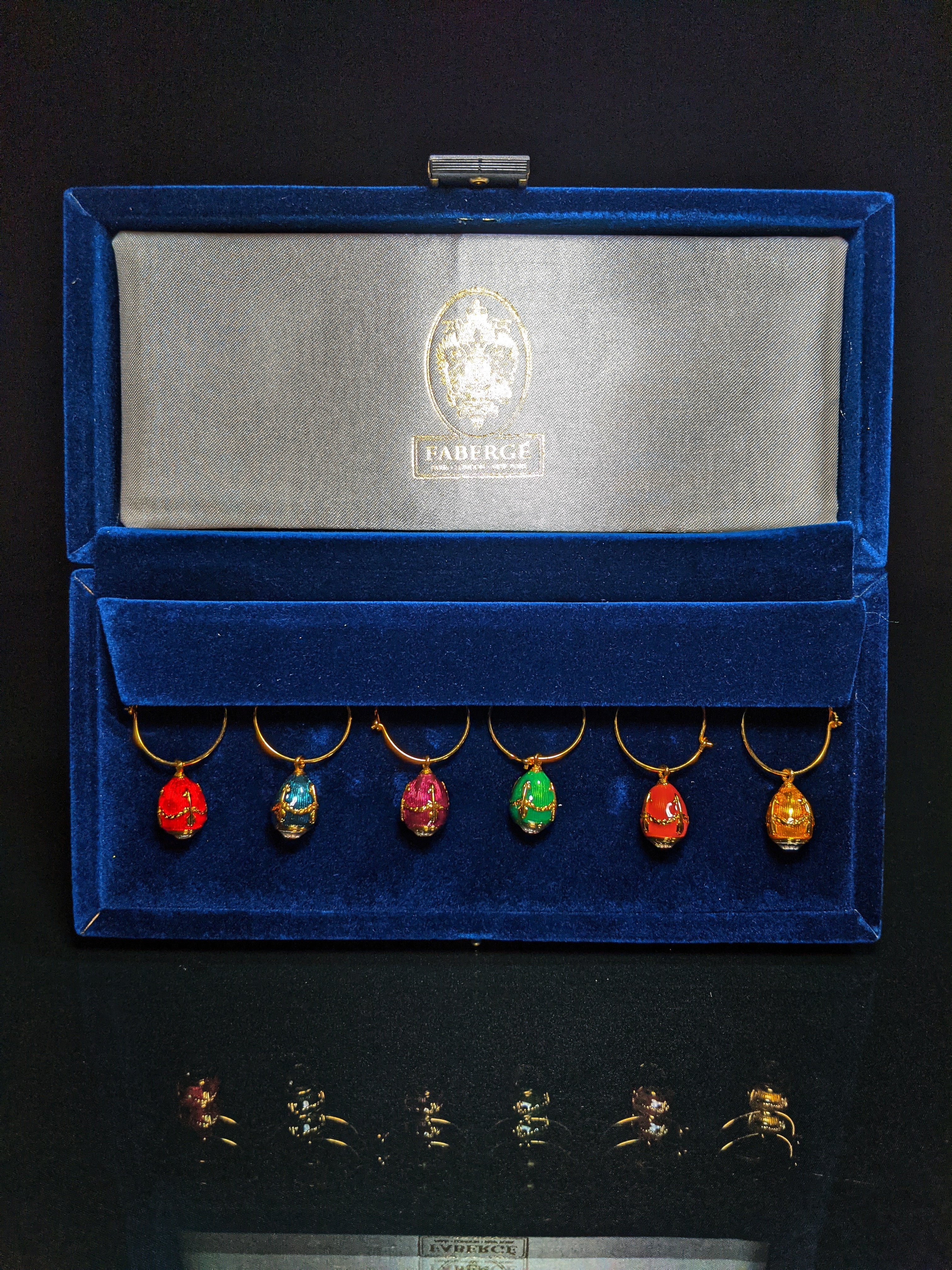 Faberge Wine Glass Charm Set