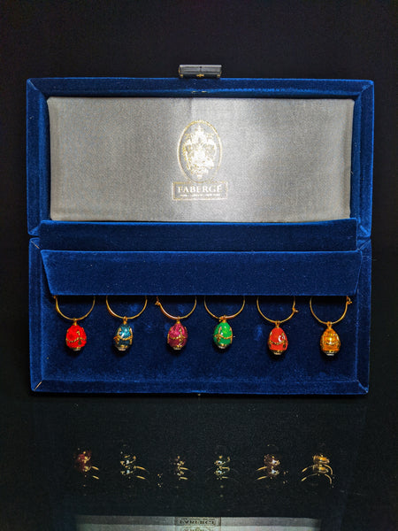 Faberge Wine Glass Charm Set