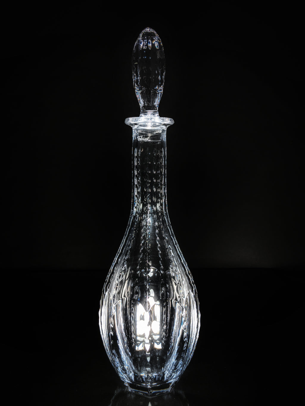 Faberge Bristol Clear Crystal Decanter NIB