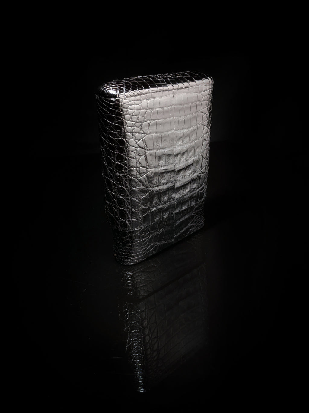 Brizard and Co Black Caiman Aligator Golfers Case