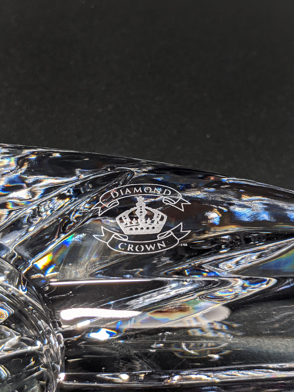 diamond crown windsor crystal collection ashtray