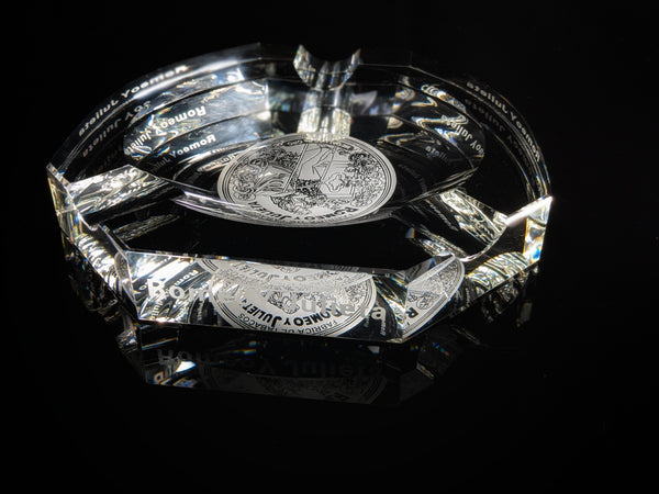 Large Cigar Clear Crystal Ashtray