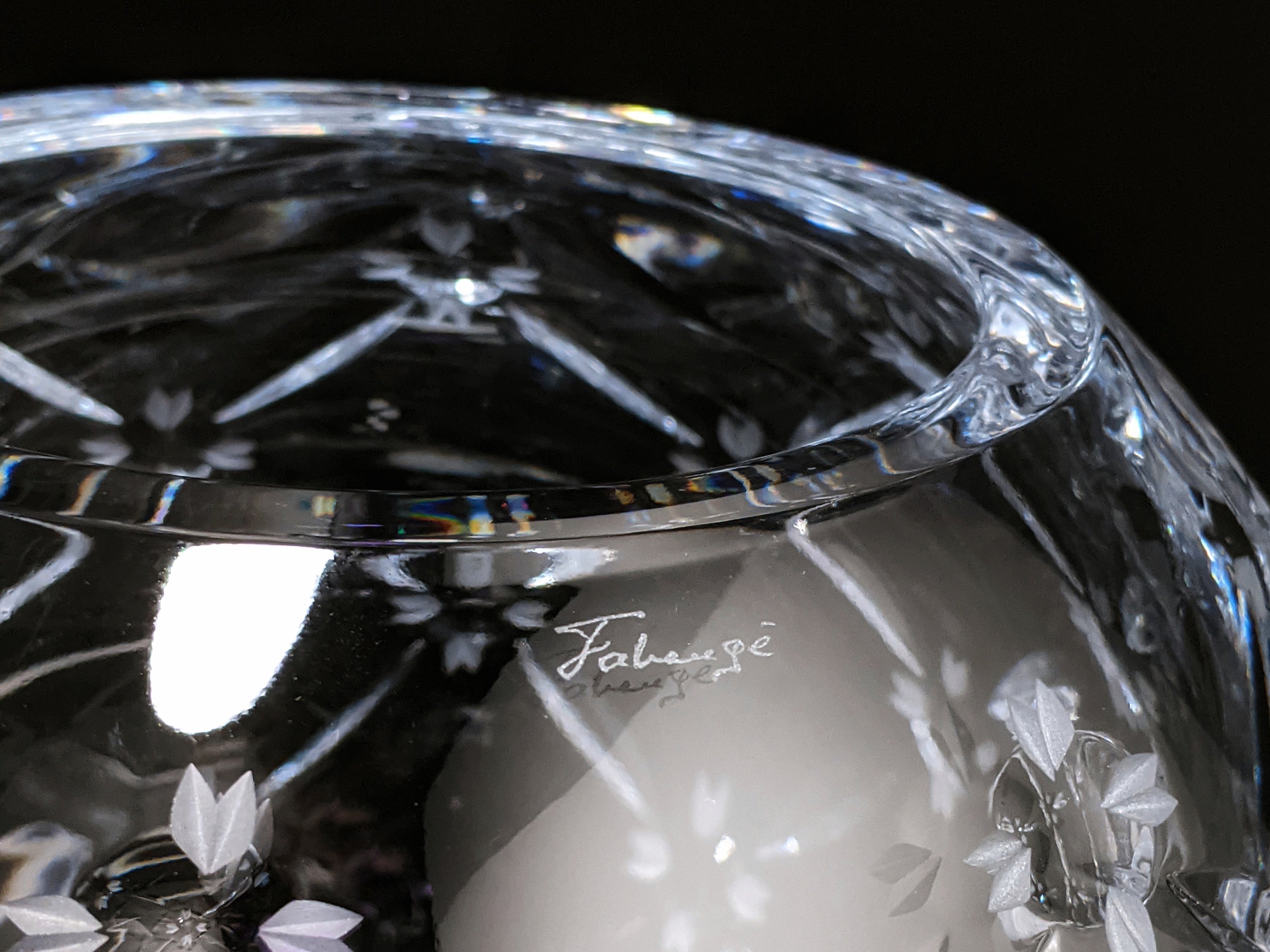 Faberge  Crystal Collection Bowl NIB