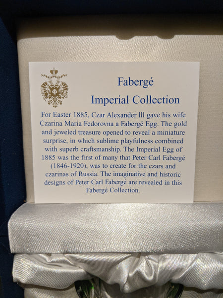 Faberge Crystal Ice Bucket with shot glasses