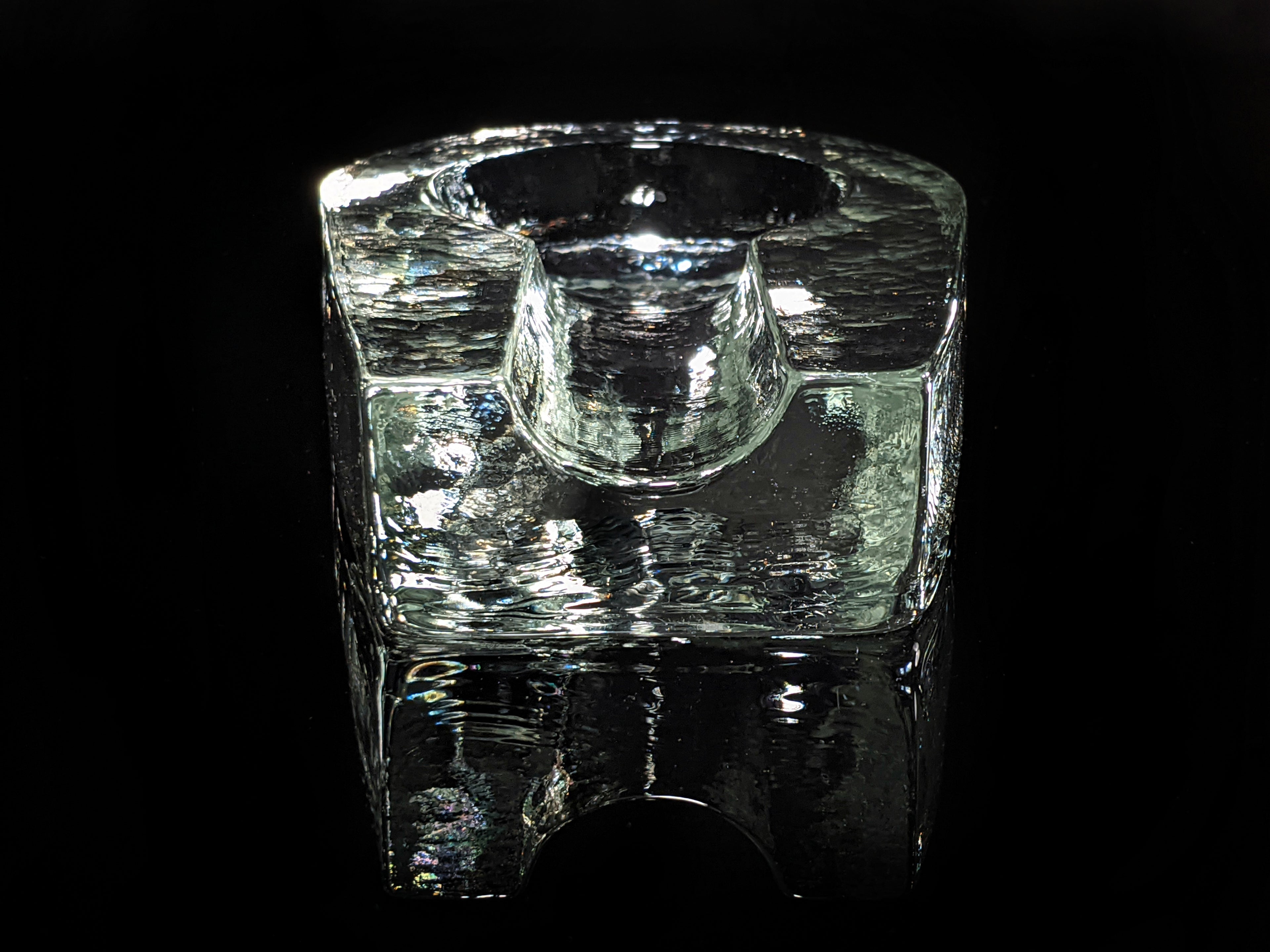 Heavy Pilgrim Glass Cigar Ashtray