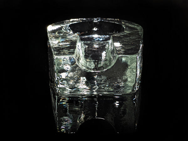 Heavy Pilgrim Glass Cigar Ashtray