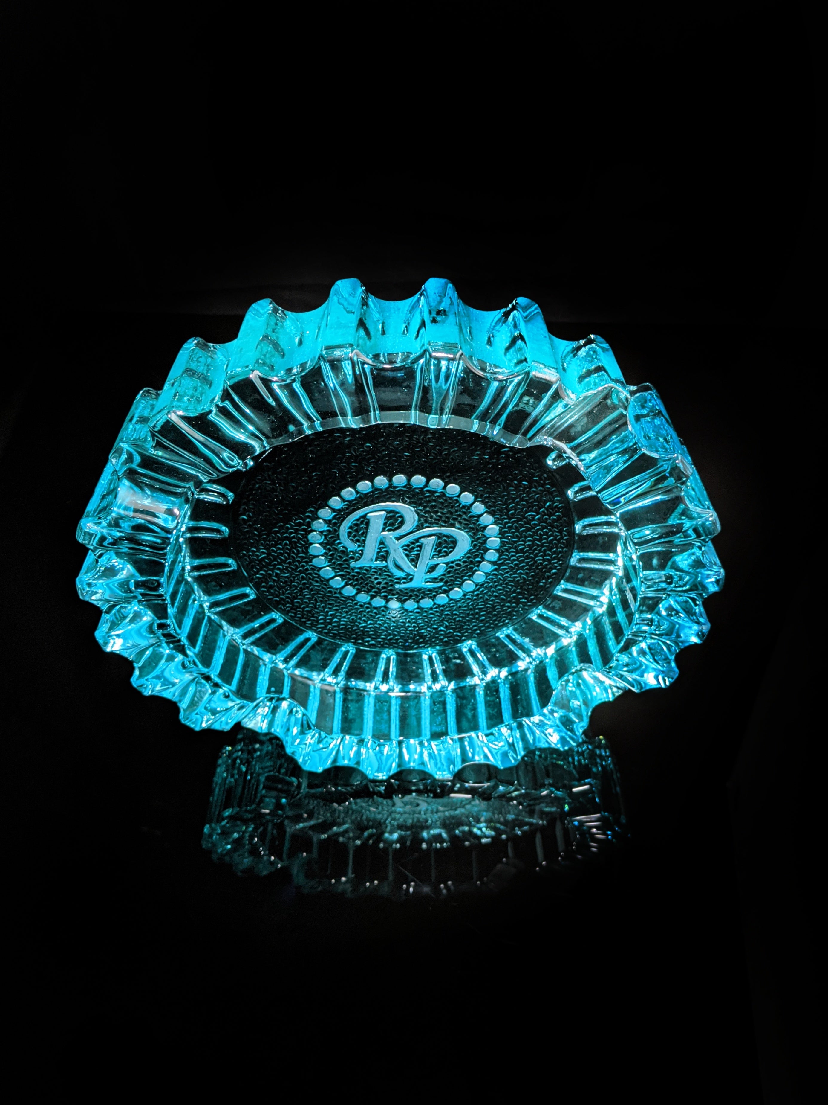 Rocky Patel Aqua Luminoso Glass Ashtray