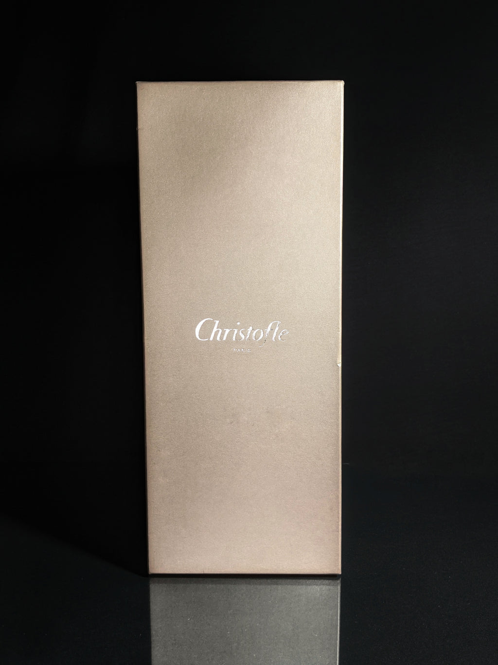 Christofle Madison Clear Crystal Tall Vase 16" H NIB