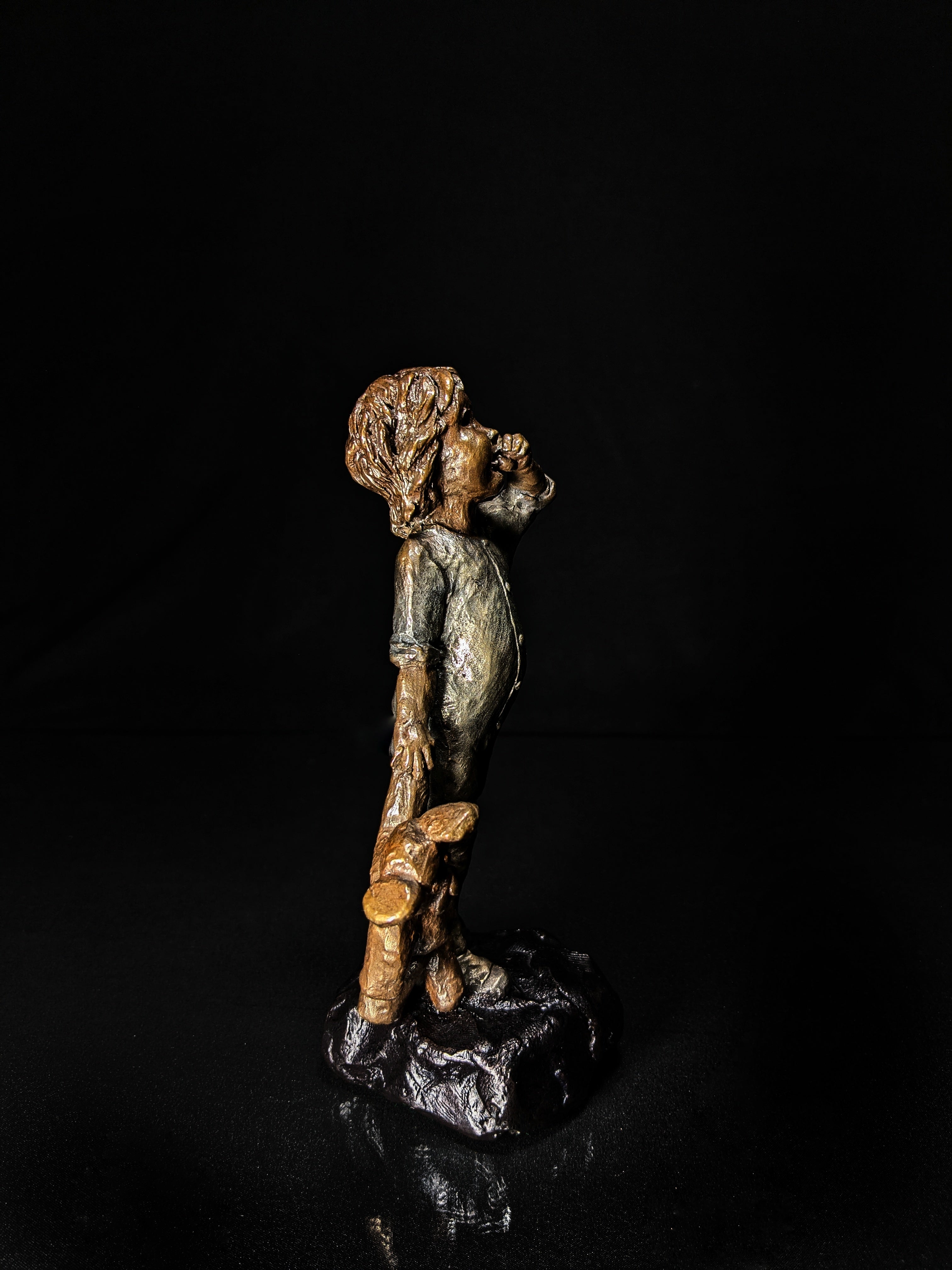 MARK HOPKINS LTD EDITION BRONZE SCULPTURE "BED TIME"