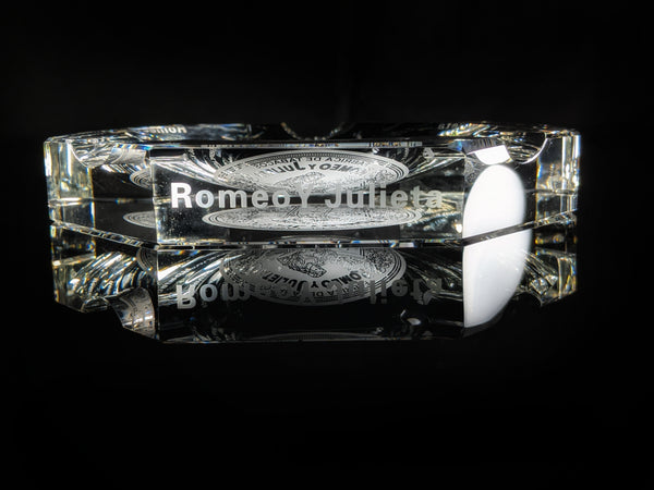 Large Cigar Clear Crystal Ashtray