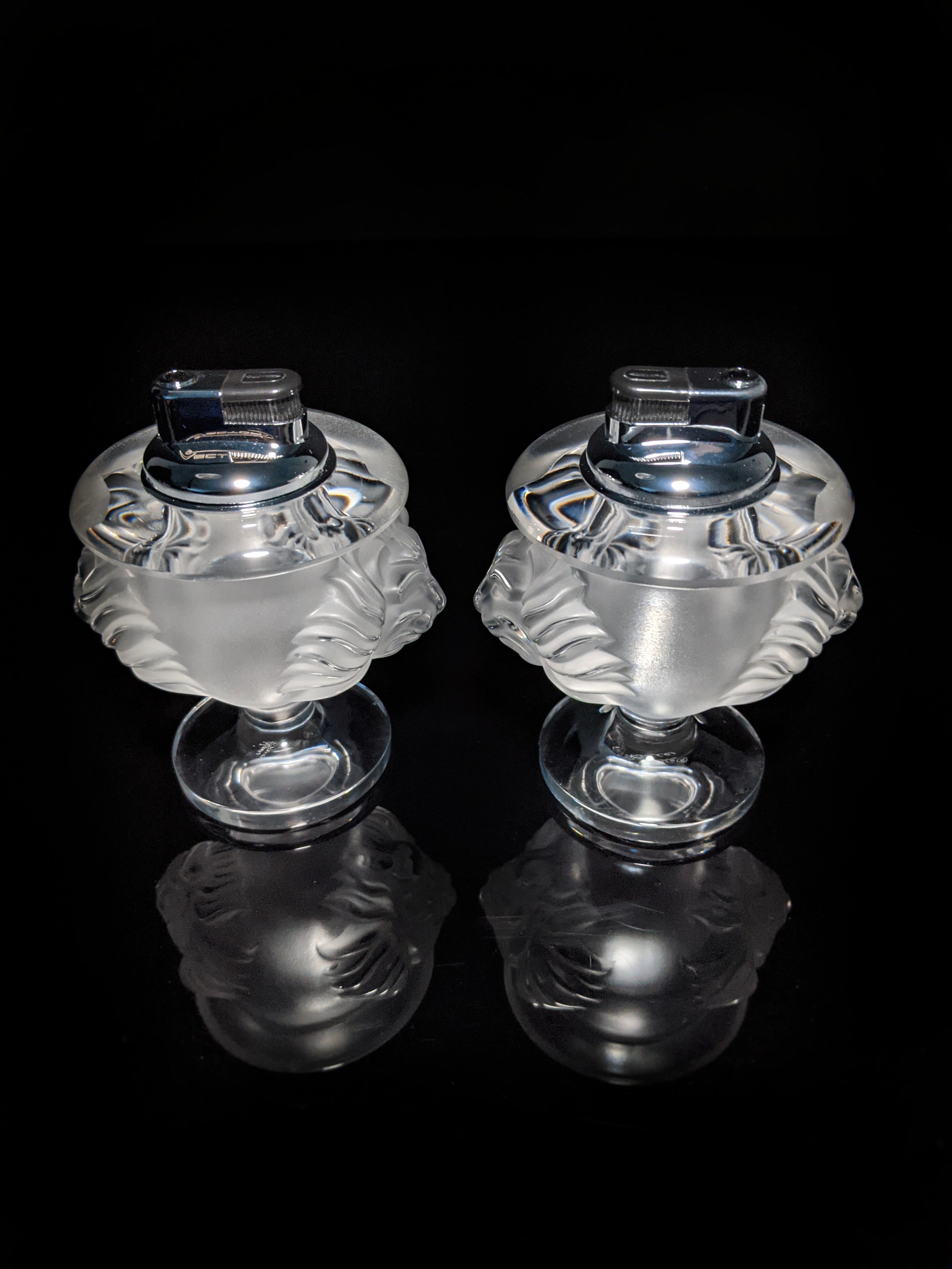 Lalique Tete De Lion Table Lighter ( One Lighter only )