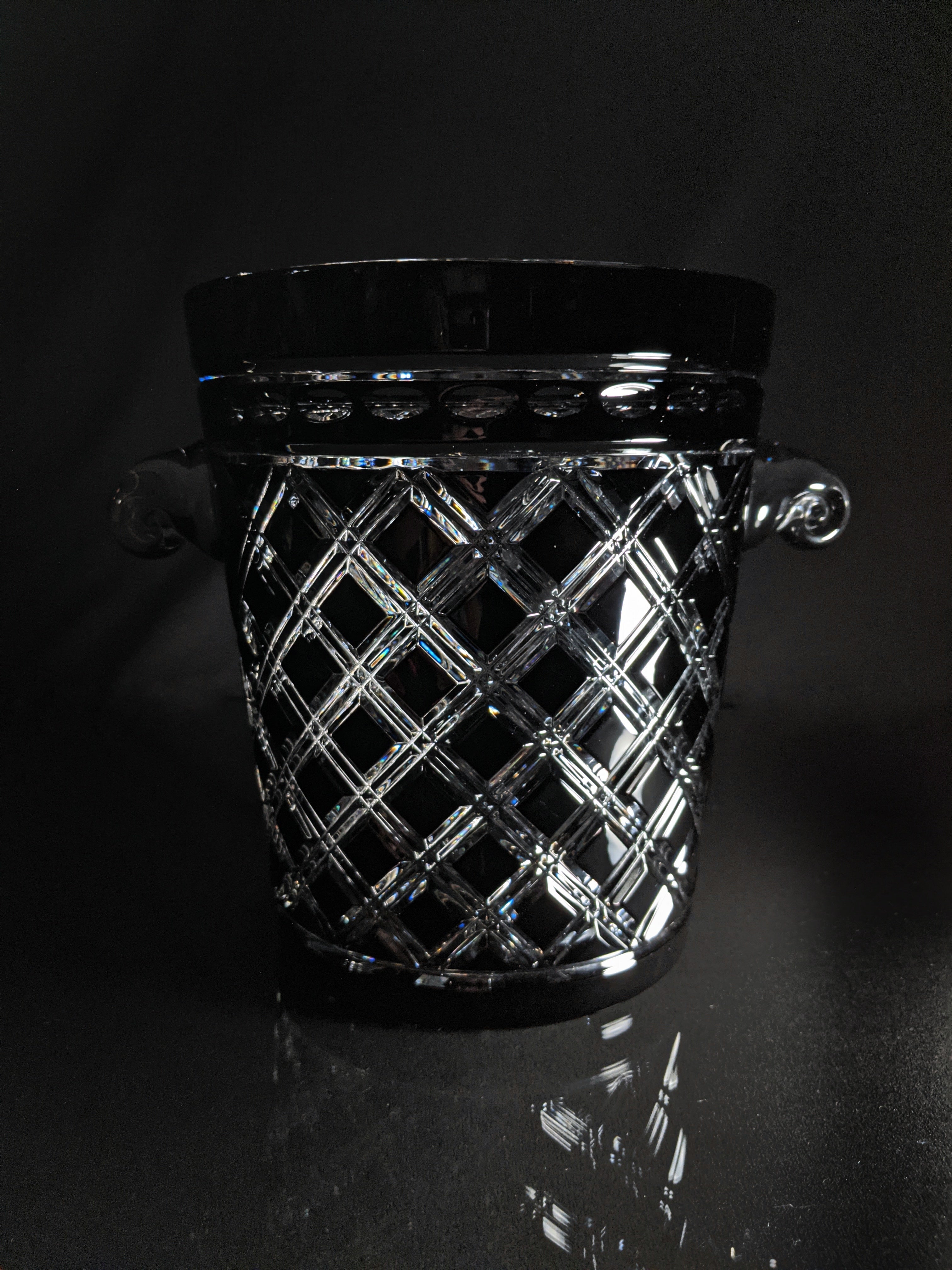 Black Crystal Champagne Ice bucket