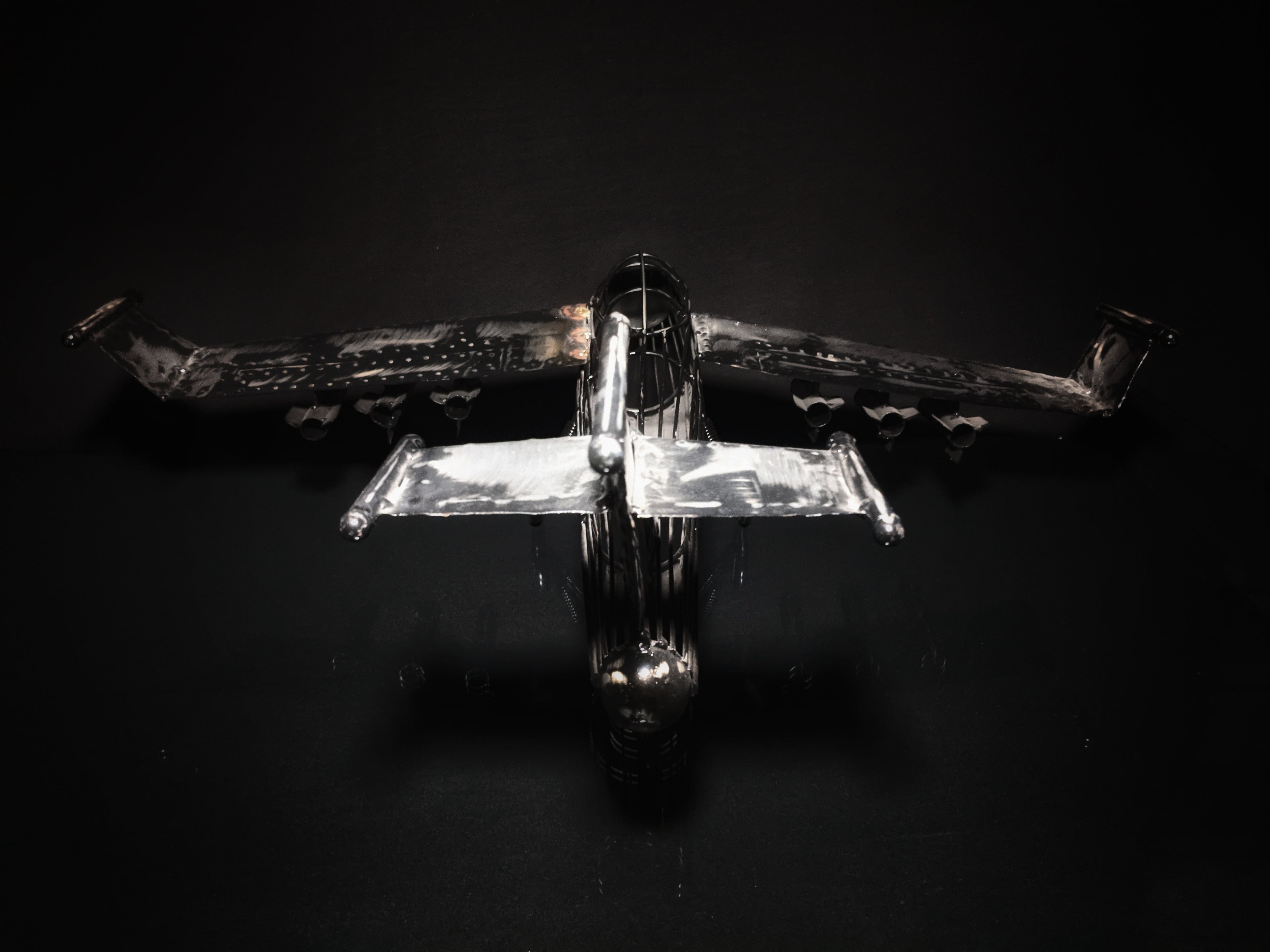 Airplane Metal Art Sculpture