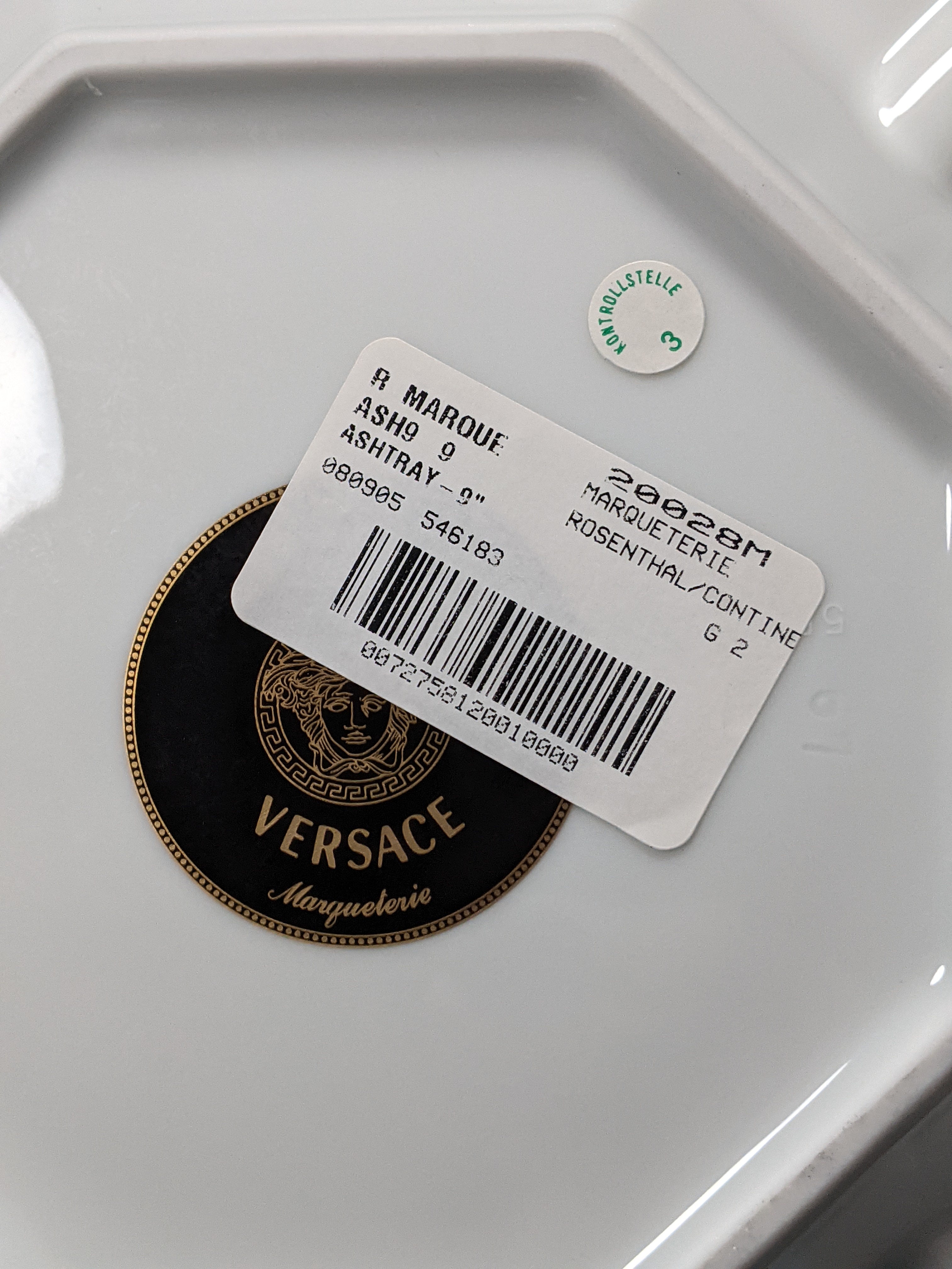 Versace Marqueterie ashtray 9 inch