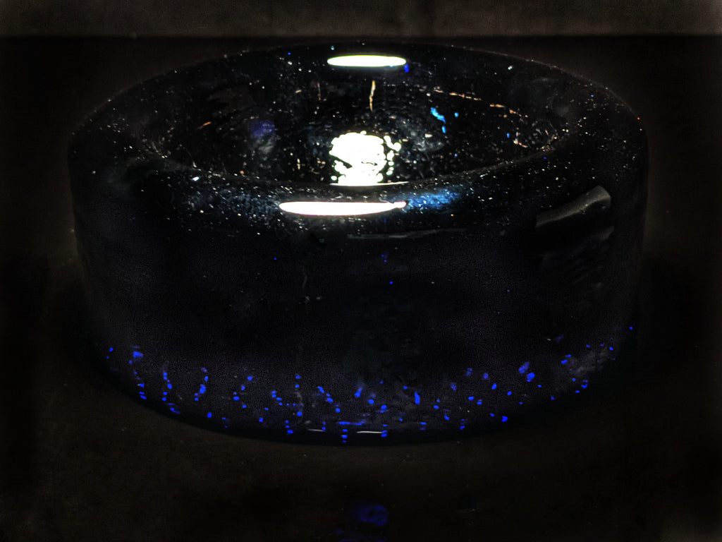 Blue Glass Ashtray